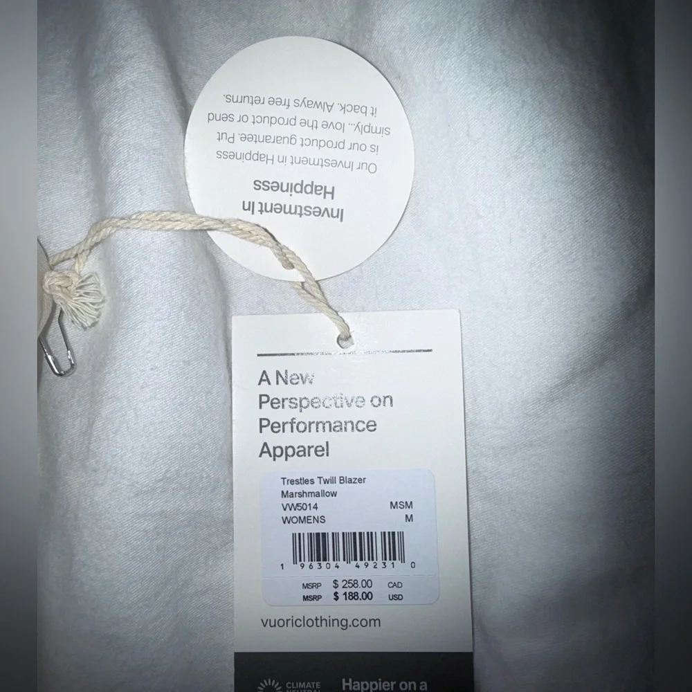 Brand New Vuori Trestles Twill Blazer - Picture 4 of 5